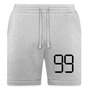 NUMBER 99 ninety-nine Birthday Gift Digital - Bella + Canvas Unisex Short - heather gray - Front