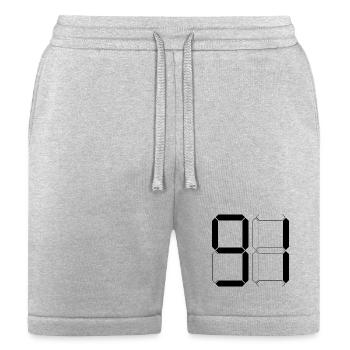 NUMBER 91 ninety-one Birthday Gift Digital - Bella + Canvas Unisex Short - heather gray - Front