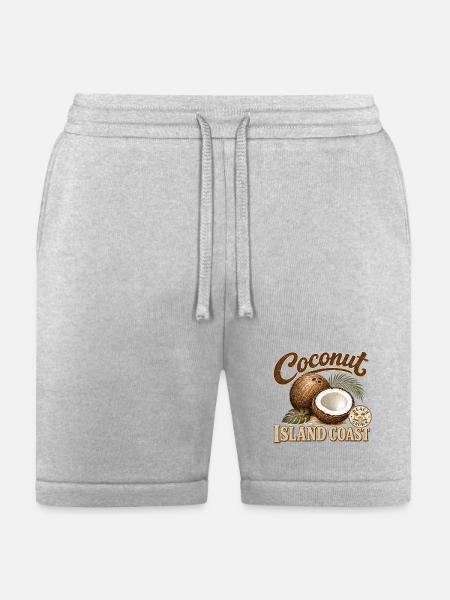 Coconut Island Coast Design - Bella + Canvas Unisex Short - heather gray