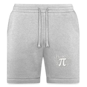 Math Heart Pi - Bella + Canvas Unisex Short - heather gray - Front