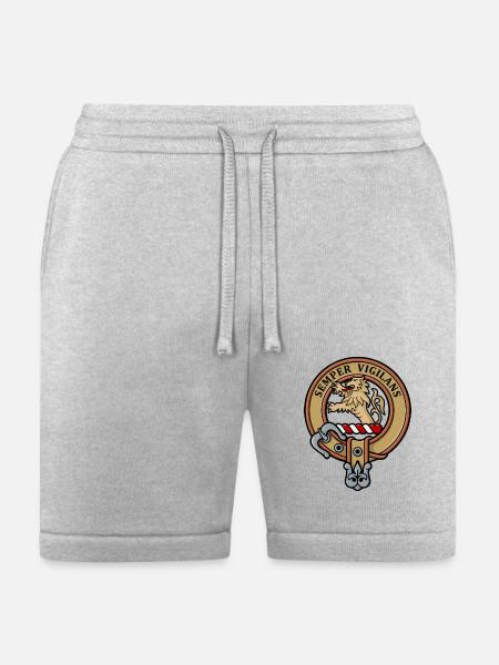 Clan Wilson Crest - Bella + Canvas Unisex Short - heather gray