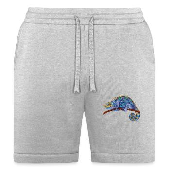 Panther Chameleon - Bella + Canvas Unisex Short - heather gray - Front