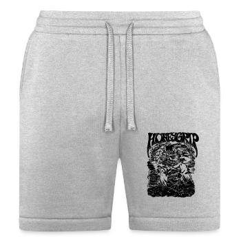 Uncle Funkle Mono Deep Purple - Bella + Canvas Unisex Short - heather gray - Front