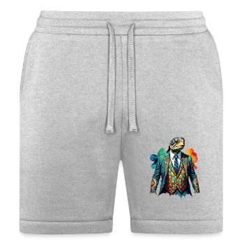 Turtle in suit - Bella + Canvas Unisex Short - heather gray - Front