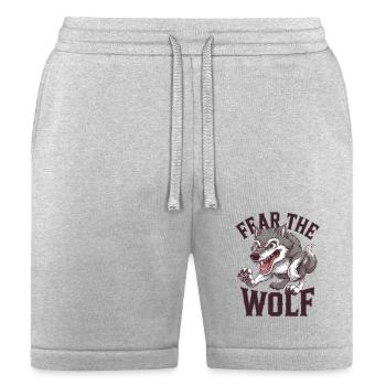 Howling Wolf Spirit - Bella + Canvas Unisex Short - heather gray - Front