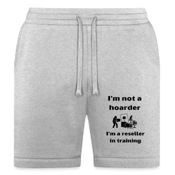 Not A Hoarder But A Reseller LOL - Bella + Canvas Unisex Short - heather gray - Front