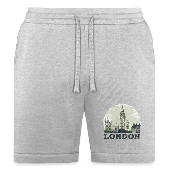 Vintage London Skyline Arc - Bella + Canvas Unisex Short - heather gray - Front