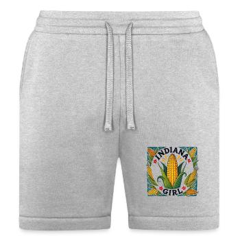 Indiana Girl Corn Circle - Bella + Canvas Unisex Short - heather gray - Front