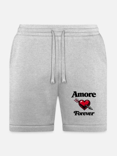 Heart Arrow Tattooed Love - Bella + Canvas Unisex Short - heather gray