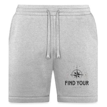 Find Your Direction Compass Adventure Shirt - Bella + Canvas Unisex Short - heather gray - Front
