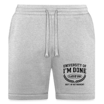 Fun University Of Im Done Class Of 2026 Retirement - Bella + Canvas Unisex Short - heather gray - Front