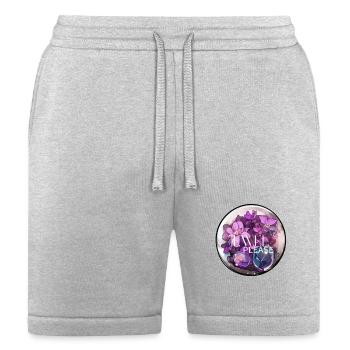 Blooming Jewel Delight - Bella + Canvas Unisex Short - heather gray - Front