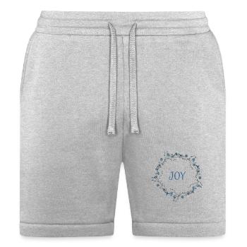 Joy Wreath - Bella + Canvas Unisex Short - heather gray - Front