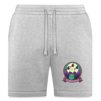 Moonlit Witch Cauldron Cityscape - Bella + Canvas Unisex Short - heather gray - Front