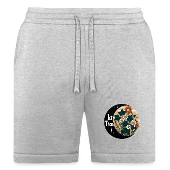 Let Them Bloom Vintage Circle - Bella + Canvas Unisex Short - heather gray - Front