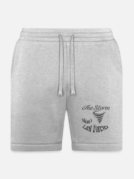 The Storm Won't Last Forever - Bella + Canvas Unisex Short - heather gray