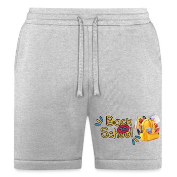 Back to School Color Splash - Bella + Canvas Unisex Short - heather gray - Front