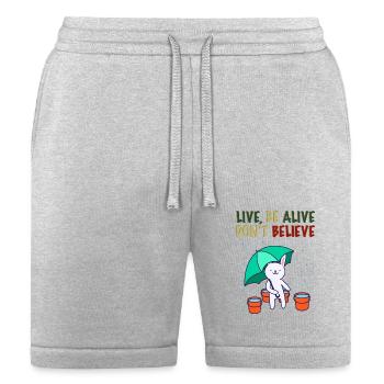 Live Yoga - Bella + Canvas Unisex Short - heather gray - Front