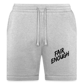 Fair Enough paint - Bella + Canvas Unisex Short - heather gray - Front