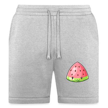 Kawaii Watermelon Fruit - Bella + Canvas Unisex Short - heather gray - Front