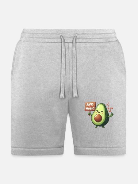 Avo love music - Bella + Canvas Unisex Short - heather gray