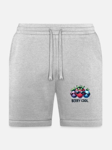 Funny Berry Cool - Bella + Canvas Unisex Short - heather gray