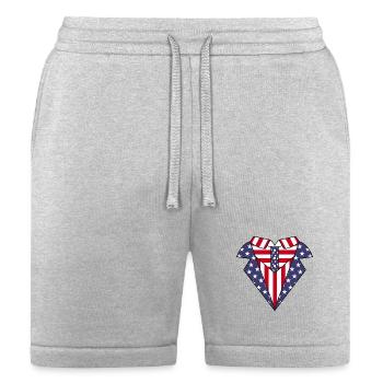 Patriotic upper suit - Bella + Canvas Unisex Short - heather gray - Front