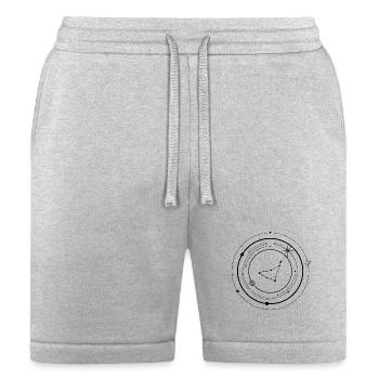 Midnight Spark Emblem - Bella + Canvas Unisex Short - heather gray - Front