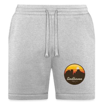 Eindhoven Sunset Retro Badge - Bella + Canvas Unisex Short - heather gray - Front