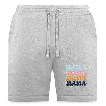 Mama Rainbow Stack - Bella + Canvas Unisex Short - heather gray - Front