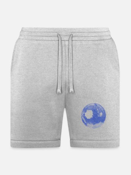 Retro Disco Ball - Bella + Canvas Unisex Short - heather gray