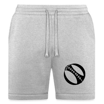 Rugby Ball - Bella + Canvas Unisex Short - heather gray - Front
