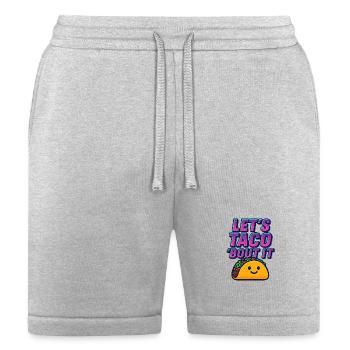 Taco ’Bout Style – Funny Retro Neon Tee - Bella + Canvas Unisex Short - heather gray - Front