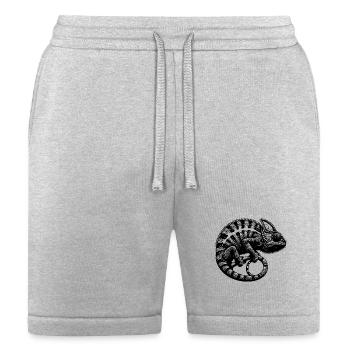 Jungle Reptile Chameleon Tattoo - Bella + Canvas Unisex Short - heather gray - Front
