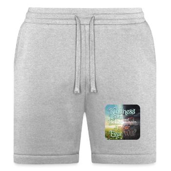 Kindness Over Anger Motivational Design - Bella + Canvas Unisex Short - heather gray - Front
