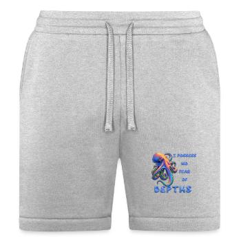 I Possess No Fear Of Depths - Bella + Canvas Unisex Short - heather gray - Front
