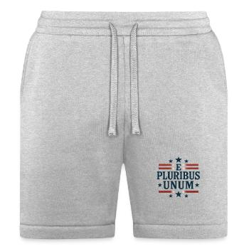 E Pluribus Unum Vintage Emblem - Bella + Canvas Unisex Short - heather gray - Front