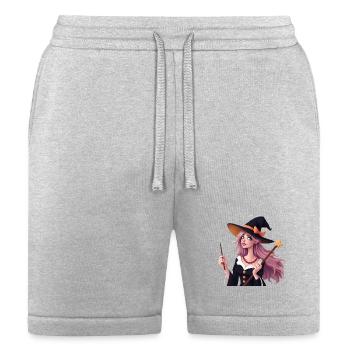 Moonlit Witch Wand Illustration - Bella + Canvas Unisex Short - heather gray - Front