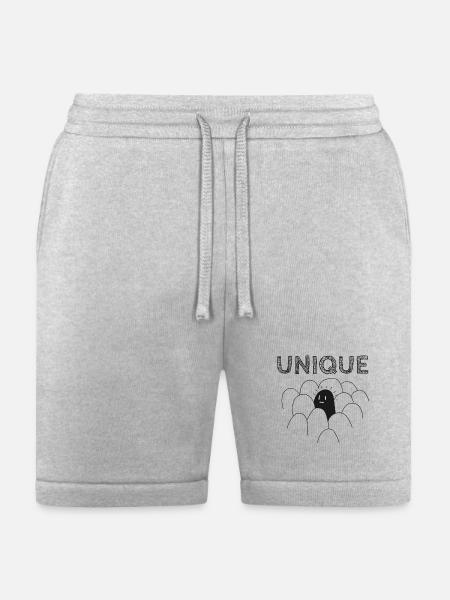 Unique Amidst the Crowd - Bella + Canvas Unisex Short - heather gray