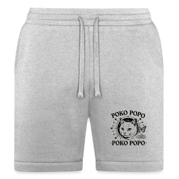 Poko Popo Cat Orbit - Bella + Canvas Unisex Short - heather gray - Front
