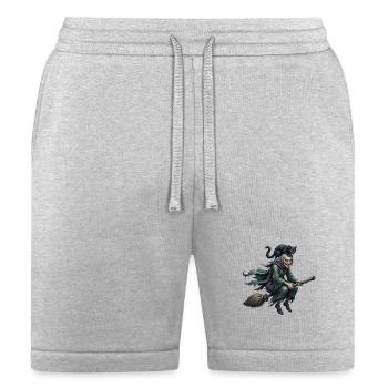 The Witch and the Black Cat - Bella + Canvas Unisex Short - heather gray - Front