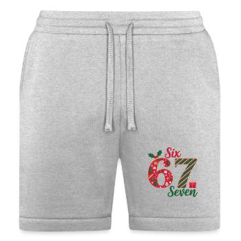 Six Seven Christmas Countdown - Bella + Canvas Unisex Short - heather gray - Front