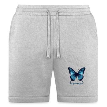 Cyber Panther Alpha – Futuristic Neon Tech Art - Bella + Canvas Unisex Short - heather gray - Front