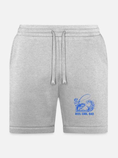 Reel Cool Dad Fishing - Bella + Canvas Unisex Short - heather gray