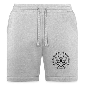 Ornamental Orbit Mandala - Bella + Canvas Unisex Short - heather gray - Front
