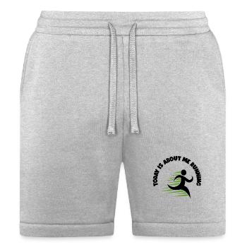 TODAY IS ABOUT ME RUNNING - Bella + Canvas Unisex Short - heather gray - Front