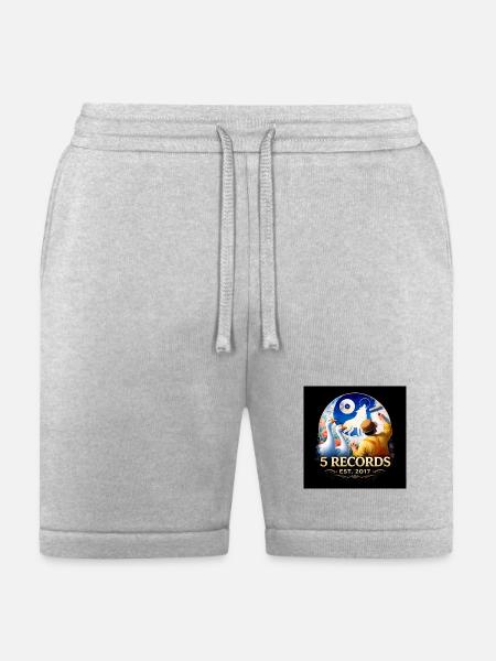 Five Records Est 2017 Emblem - Bella + Canvas Unisex Short - heather gray