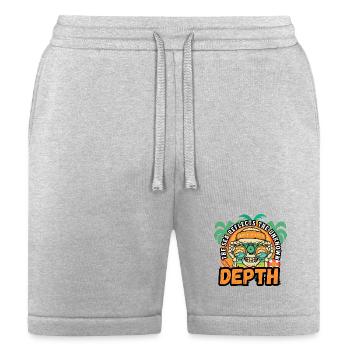 Depth Wave Seeker Skull - Bella + Canvas Unisex Short - heather gray - Front