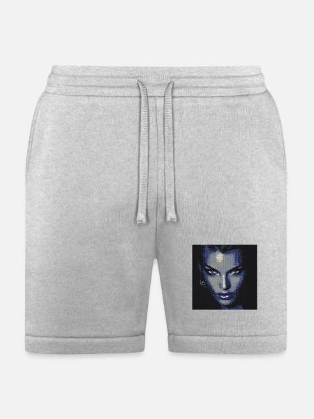Midnight Halftone Femme Fatale - Bella + Canvas Unisex Short - heather gray