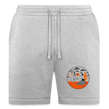 Cottage Core Sunset by the Lake - Bella + Canvas Unisex Short - heather gray - Front